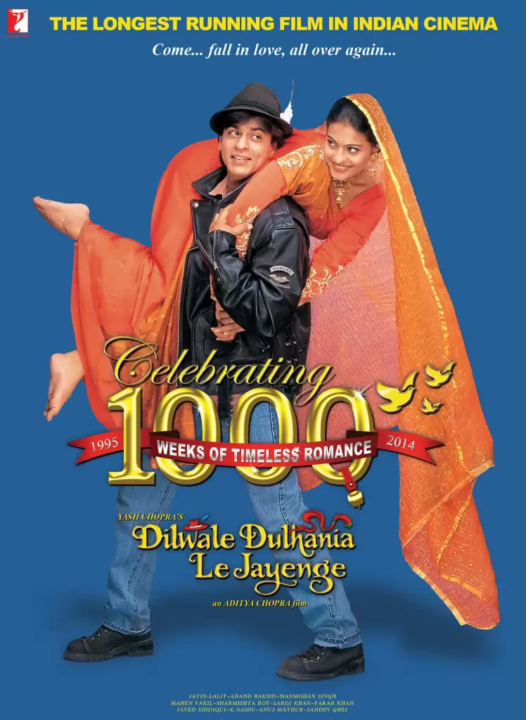 Shah Rukh Khan in Dilwale Dulhania Le Jayenge (1995)