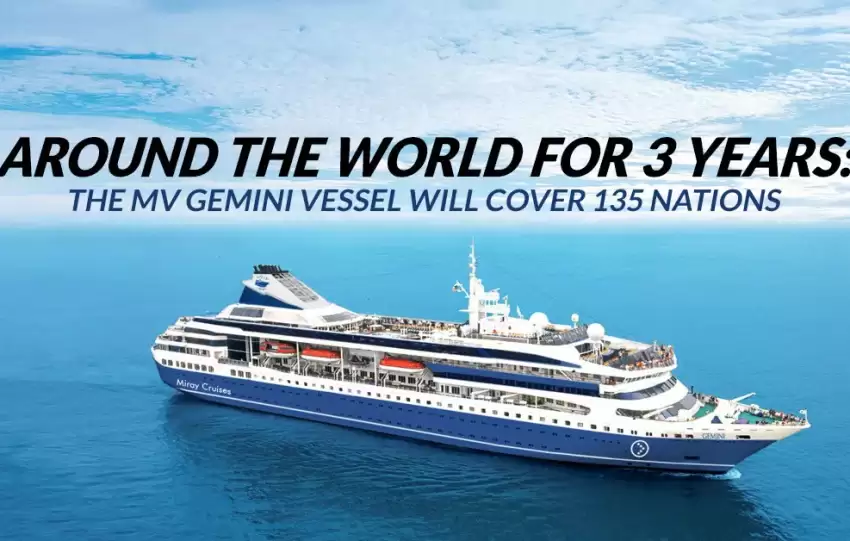 Around The World For 3 Years The MV Gemini Vessel Will Cover 135 Nations